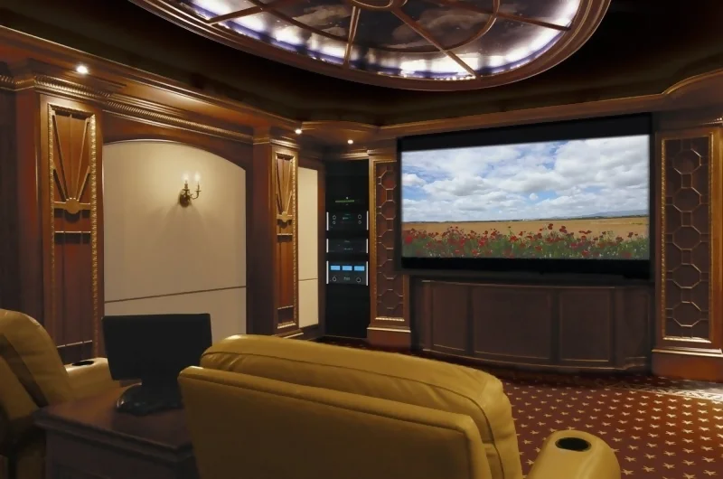  Acoustically treated multimedia room 