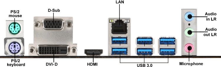  Connectors at 'Z170A PC MATE' 