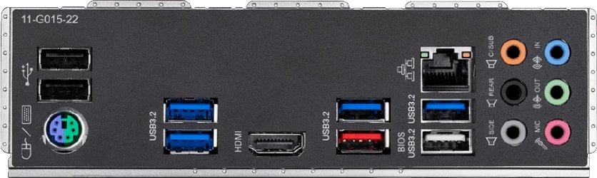  Connectors at 'Z490 gaming X' 