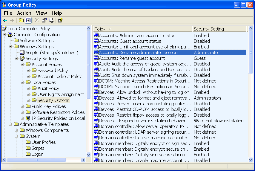  Edit permissions of the policy 