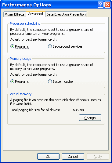  Setting up the basic system performance 