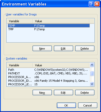  Setting the environment variables 