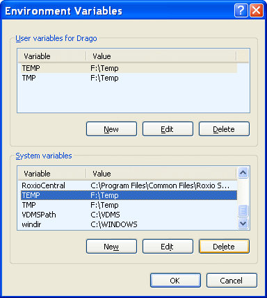  Setting the virtual memory 