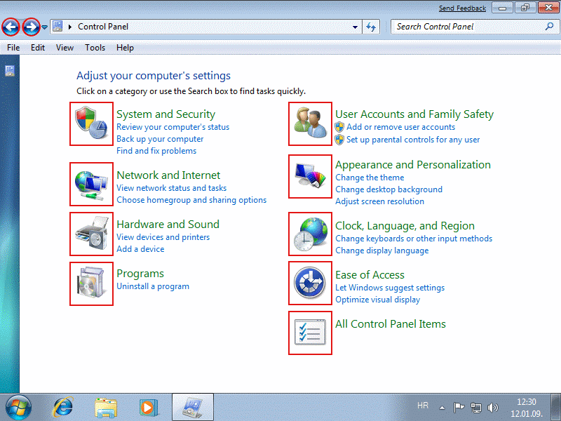  Categories of setting terms 