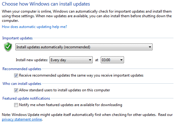  Windows update 