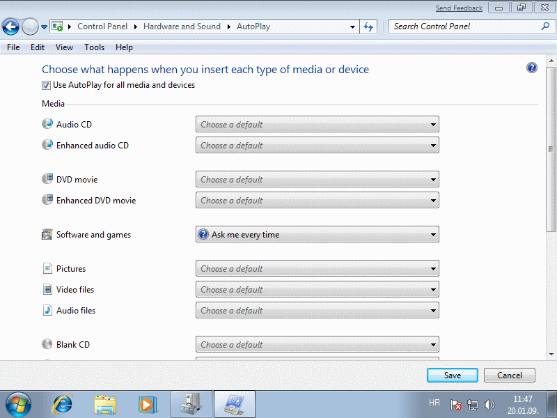  Multimedia settings 