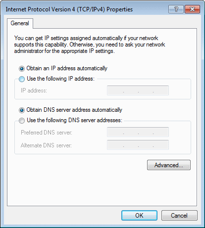  Dynamic IP addresses via DHCP service 