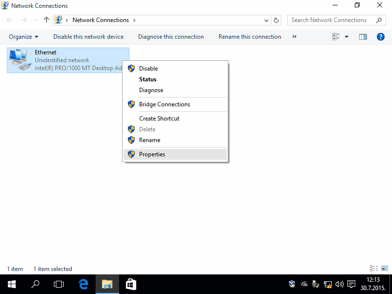  Changes settings of NIC 