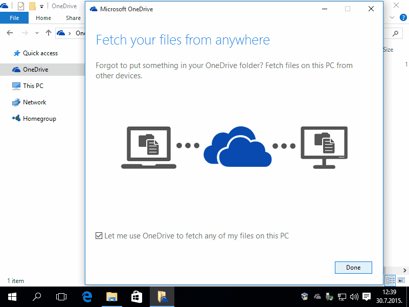  Folder 'OneDrive' 