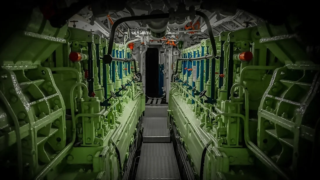  Engine room of 'Uboat' 