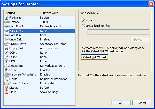  One active disk drive in the VPC 