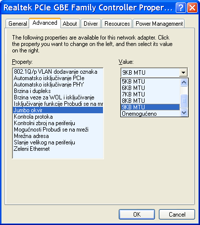  Settings of NIC 