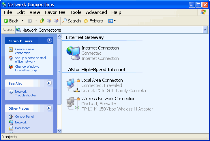  ADSL and local network connection 