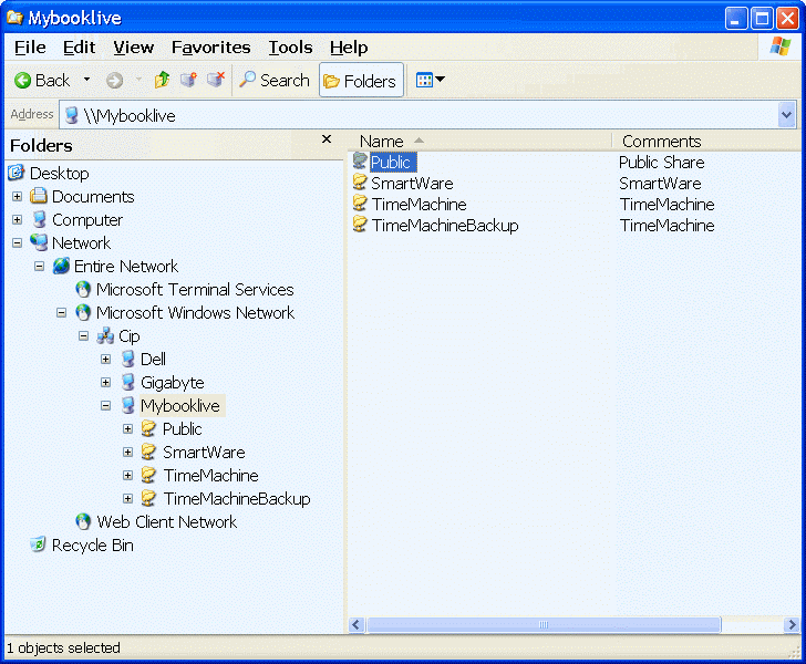  Mapping directory of NAS devices 