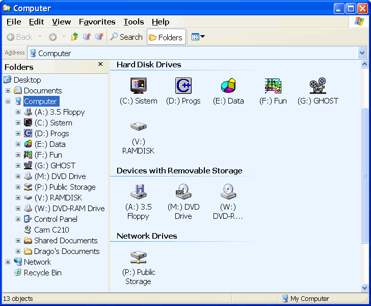  Mapped NAS directory as a network device 