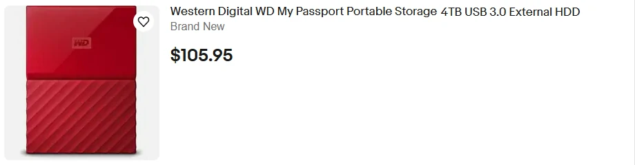  WD My Passport 